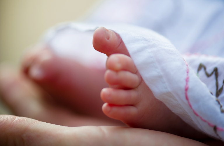 gentle baby feet