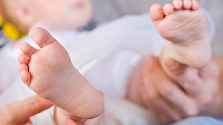 gentle baby feet